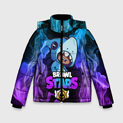 Куртка зимняя для мальчика Brawl Stars LEON SHARK, цвет: 3D-черный