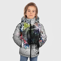 Куртка зимняя для мальчика Бурый медведь, цвет: 3D-красный — фото 2