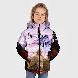 Куртка зимняя для мальчика Из России с любовью, цвет: 3D-красный — фото 2