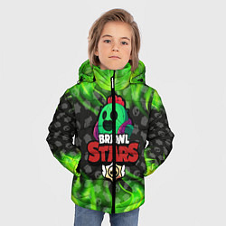 Куртка зимняя для мальчика BRAWL STARS SPIKE, цвет: 3D-красный — фото 2