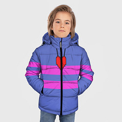 Куртка зимняя для мальчика UNDERTALE FRISK ФРИСК, цвет: 3D-светло-серый — фото 2
