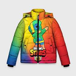 Куртка зимняя для мальчика Brawl Stars Leon, Dab, цвет: 3D-черный