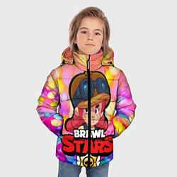Куртка зимняя для мальчика Brawl Stars - Jessie, цвет: 3D-черный — фото 2