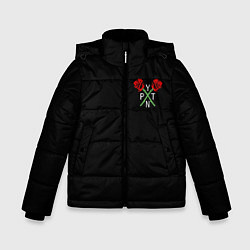 Куртка зимняя для мальчика Payton Moormeie, цвет: 3D-черный