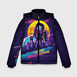 Куртка зимняя для мальчика You Are Breathtaking!, цвет: 3D-черный