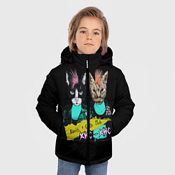 Куртка зимняя для мальчика Кис-Кис, цвет: 3D-светло-серый — фото 2