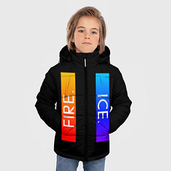 Куртка зимняя для мальчика FIRE ICE, цвет: 3D-черный — фото 2
