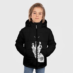 Куртка зимняя для мальчика Выжигющий Искру, цвет: 3D-черный — фото 2