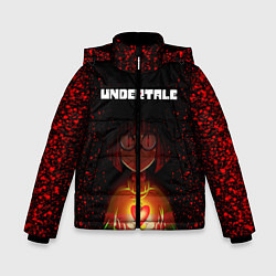 Куртка зимняя для мальчика UNDERTALE CHARA, цвет: 3D-черный