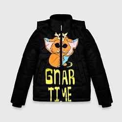 Куртка зимняя для мальчика Гнар, цвет: 3D-черный