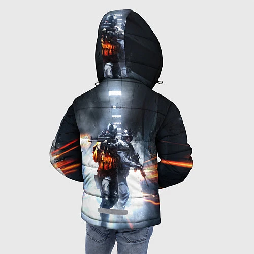 Зимняя куртка для мальчика Battlefield / 3D-Светло-серый – фото 4
