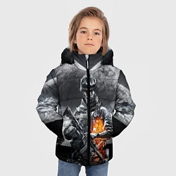 Куртка зимняя для мальчика Battlefield, цвет: 3D-светло-серый — фото 2