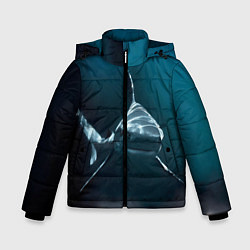 Куртка зимняя для мальчика Акула, цвет: 3D-красный