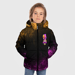 Куртка зимняя для мальчика Brawl Stars Sandy, цвет: 3D-черный — фото 2