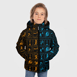 Куртка зимняя для мальчика PORTAL, цвет: 3D-светло-серый — фото 2