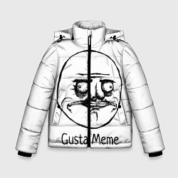 Куртка зимняя для мальчика Gusta Meme, цвет: 3D-черный