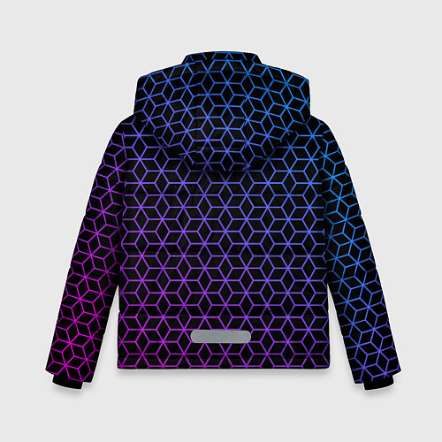 Зимняя куртка для мальчика Geometry / 3D-Светло-серый – фото 2