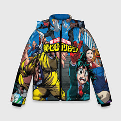 Куртка зимняя для мальчика My Hero Academia все герои, цвет: 3D-черный