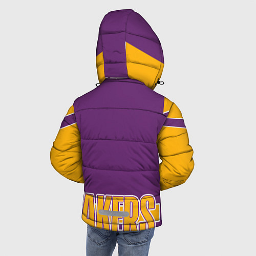 Зимняя куртка для мальчика Los Angeles Lakers / 3D-Светло-серый – фото 4