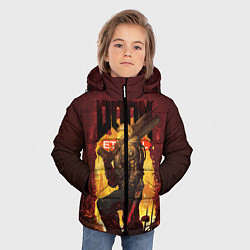 Куртка зимняя для мальчика Doom Eternal, цвет: 3D-черный — фото 2