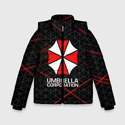 Куртка зимняя для мальчика UMBRELLA CORP, цвет: 3D-светло-серый