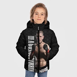 Куртка зимняя для мальчика Хабиб Нурмагомедов, цвет: 3D-черный — фото 2