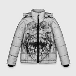 Куртка зимняя для мальчика Dentist skull, цвет: 3D-черный