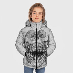 Куртка зимняя для мальчика Dentist skull, цвет: 3D-черный — фото 2