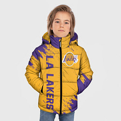 Куртка зимняя для мальчика LA LAKERS, цвет: 3D-черный — фото 2