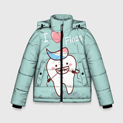 Куртка зимняя для мальчика Tooth, цвет: 3D-красный