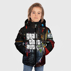 Куртка зимняя для мальчика Grand Theft Auto V, цвет: 3D-красный — фото 2