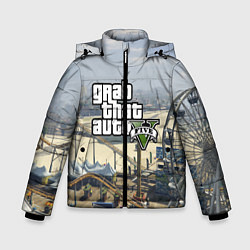 Куртка зимняя для мальчика GTA 5, цвет: 3D-красный