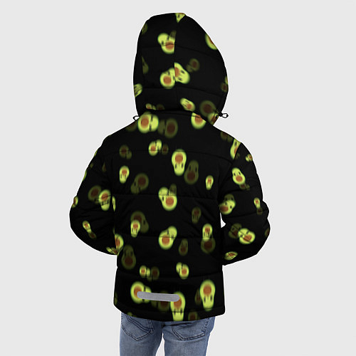 Зимняя куртка для мальчика Авокадо / 3D-Светло-серый – фото 4