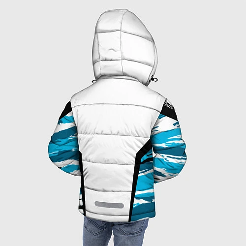 Зимняя куртка для мальчика ВМФ России камуфляж / 3D-Светло-серый – фото 4