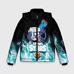 Куртка зимняя для мальчика BRAWL STARS 8-BIT, цвет: 3D-черный