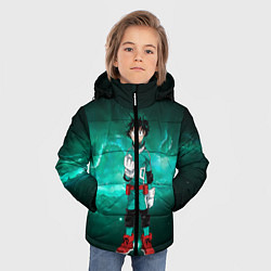 Куртка зимняя для мальчика Изуку Мидория, цвет: 3D-черный — фото 2