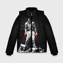 Куртка зимняя для мальчика Muhammad Ali, цвет: 3D-красный