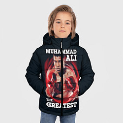 Куртка зимняя для мальчика Muhammad Ali, цвет: 3D-черный — фото 2