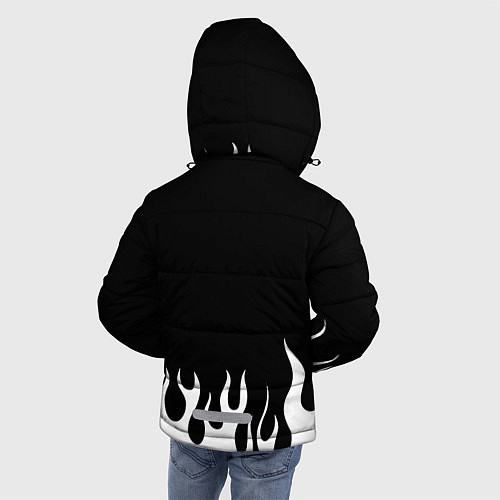 Зимняя куртка для мальчика BMW БМВ / 3D-Светло-серый – фото 4