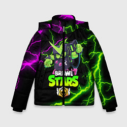Куртка зимняя для мальчика BRAWL STARS VIRUS 8-BIT, цвет: 3D-черный