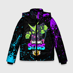 Куртка зимняя для мальчика BRAWL STARS VIRUS 8-BIT, цвет: 3D-черный