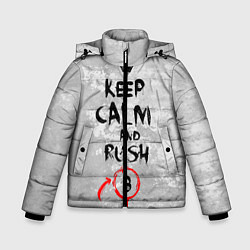 Куртка зимняя для мальчика Rush B, цвет: 3D-черный