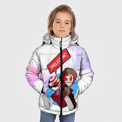 Куртка зимняя для мальчика Country Humans, цвет: 3D-красный — фото 2