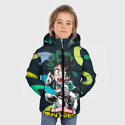 Куртка зимняя для мальчика Изуку Мидория, цвет: 3D-светло-серый — фото 2