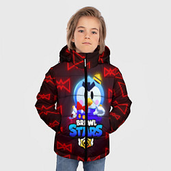 Куртка зимняя для мальчика Brawl Stars MrP, цвет: 3D-черный — фото 2