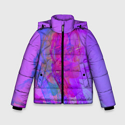 Куртка зимняя для мальчика Billie Glitch Пастель, цвет: 3D-черный