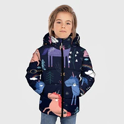 Куртка зимняя для мальчика ЕДИНОРОЖКИ, цвет: 3D-красный — фото 2