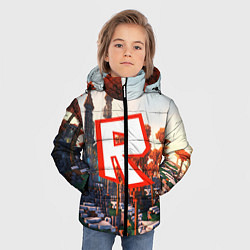 Куртка зимняя для мальчика ROBLOX GAME, цвет: 3D-черный — фото 2