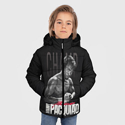 Куртка зимняя для мальчика Manny Pacquiao, цвет: 3D-черный — фото 2