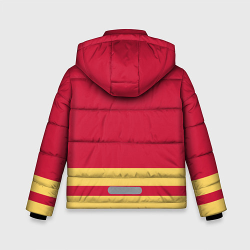 Зимняя куртка для мальчика Калгари Флэймз / 3D-Красный – фото 2